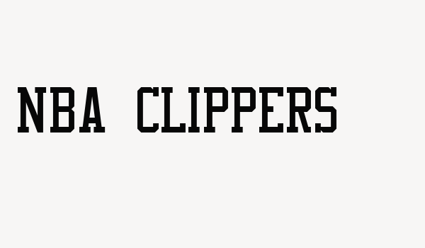 NBA Clippers Font