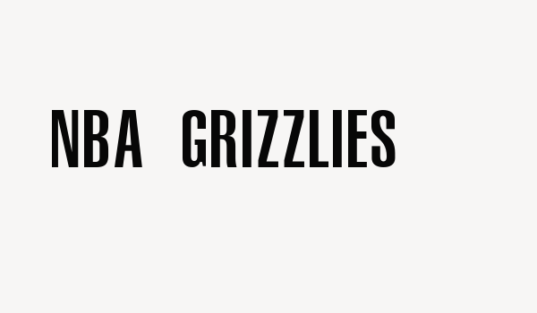 NBA Grizzlies Font