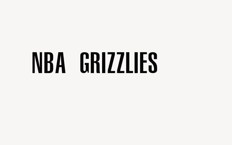 NBA Grizzlies Font