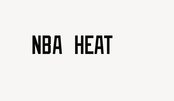 NBA Heat Font