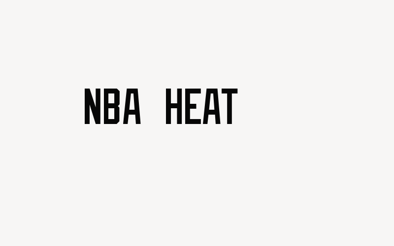 NBA Heat Font