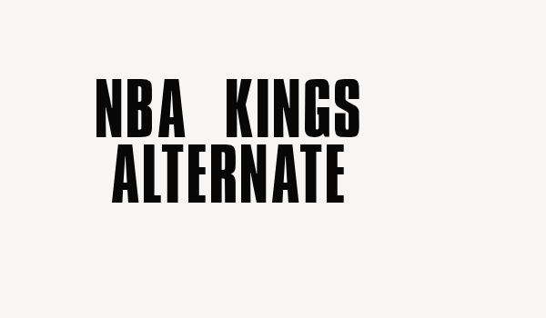 NBA Kings Alternate Font