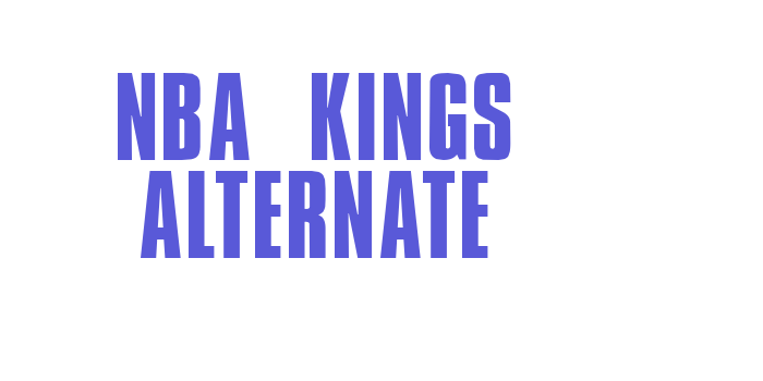 NBA Kings Alternate Font