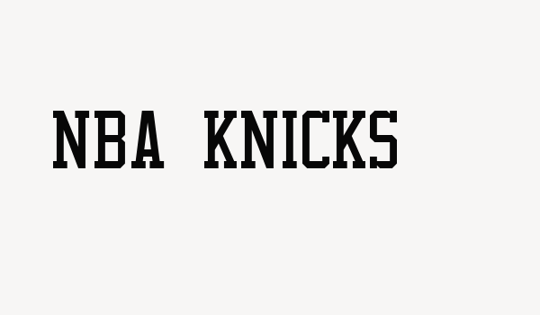 NBA Knicks Font