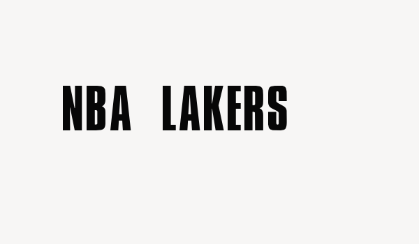 NBA Lakers Font