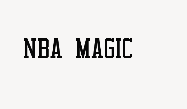 NBA Magic Font