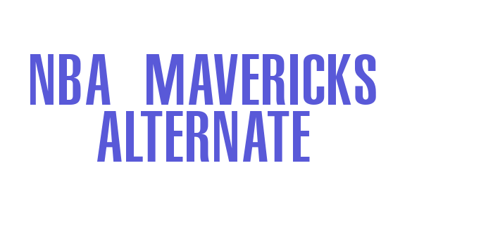 NBA Mavericks Alternate Font Download