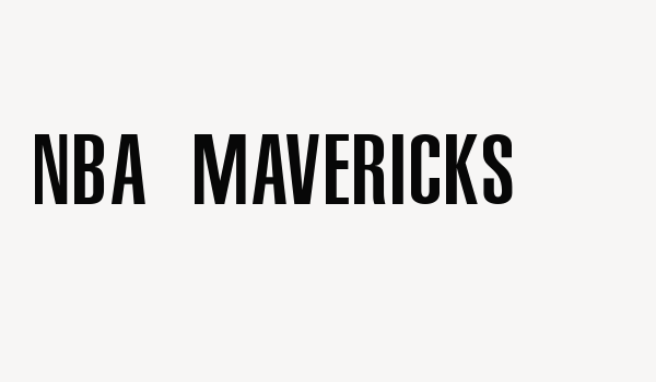 NBA Mavericks Font