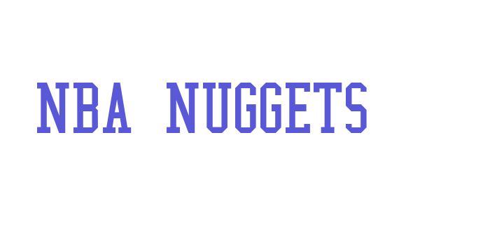 NBA Nuggets Font Download