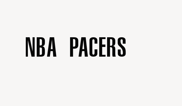 NBA Pacers Font