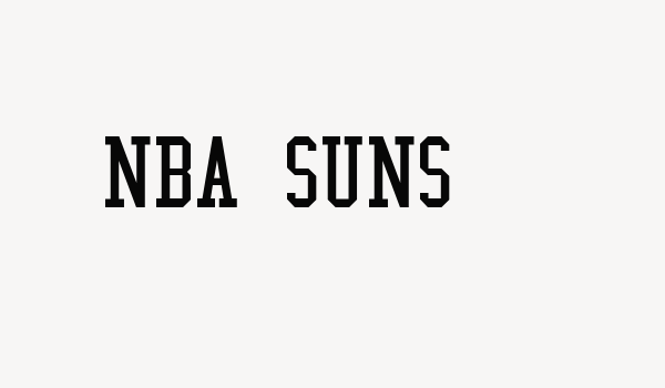 NBA Suns Font