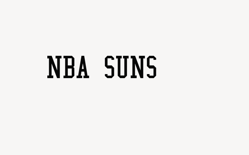 NBA Suns Font