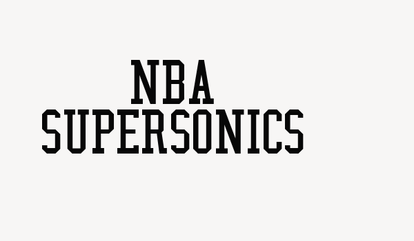 NBA SuperSonics Font