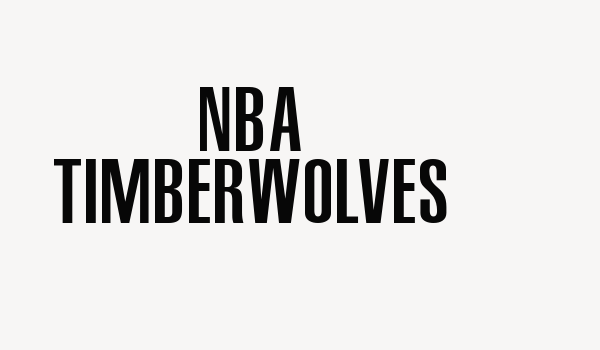 NBA Timberwolves Font