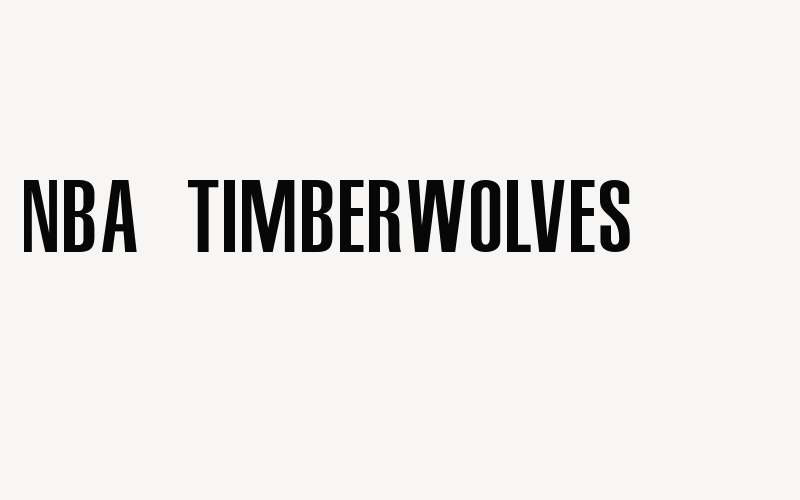 NBA Timberwolves Font