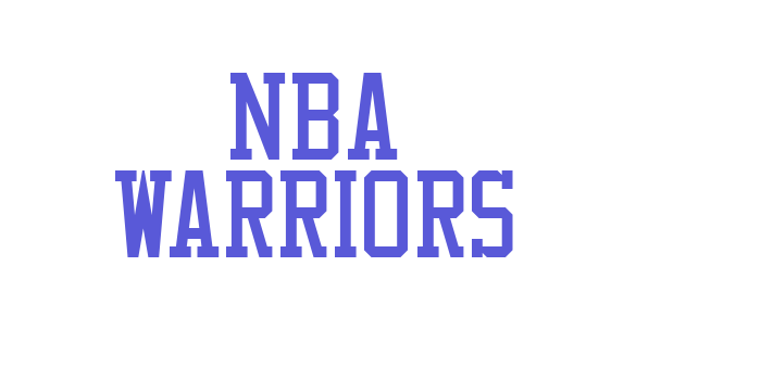 NBA Warriors Font