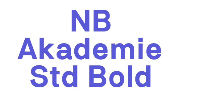 NB Akademie Std Bold Font