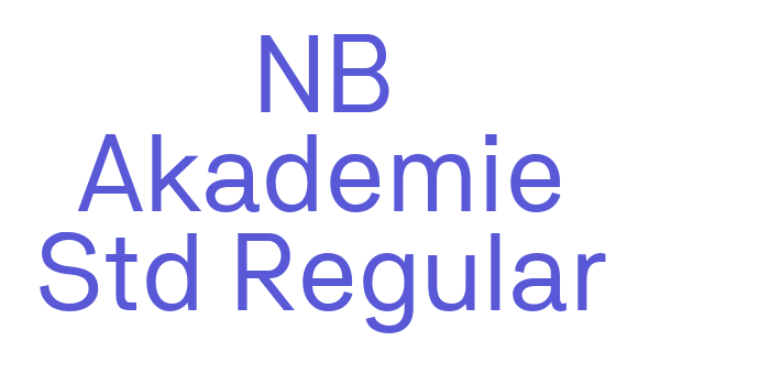 NB Akademie Std Regular Font