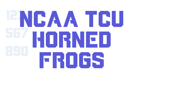 NCAA TCU Horned Frogs font free