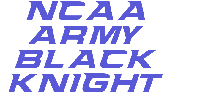 NCAA Army Black Knight Font Download