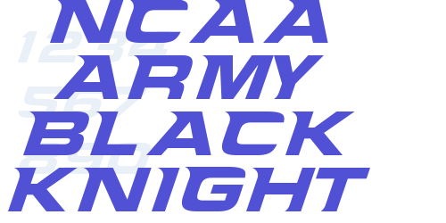 NCAA Army Black Knight-font-download