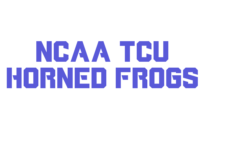 NCAA TCU Horned Frogs Font