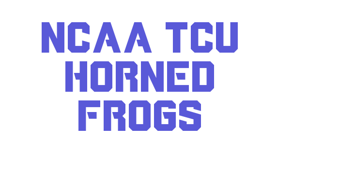 NCAA TCU Horned Frogs Font Download