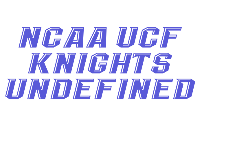 NCAA UCF Knights Undefined Font