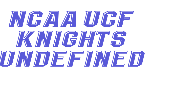 NCAA UCF Knights Undefined Font Download