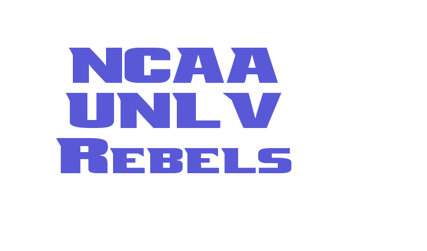 NCAA UNLV Rebels Font