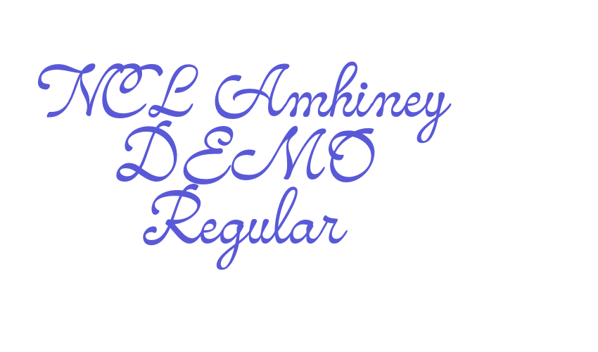 NCL Amhiney DEMO Regular Font