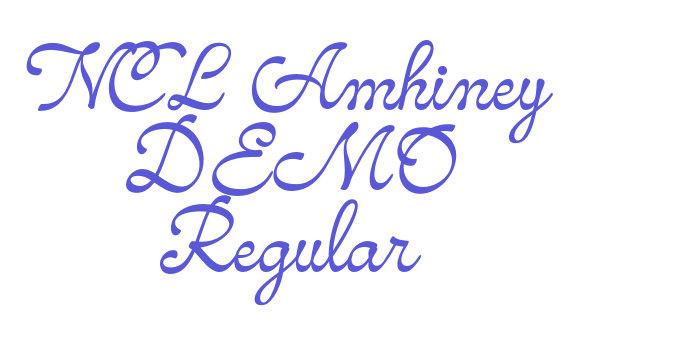 NCL Amhiney DEMO Regular Font Download