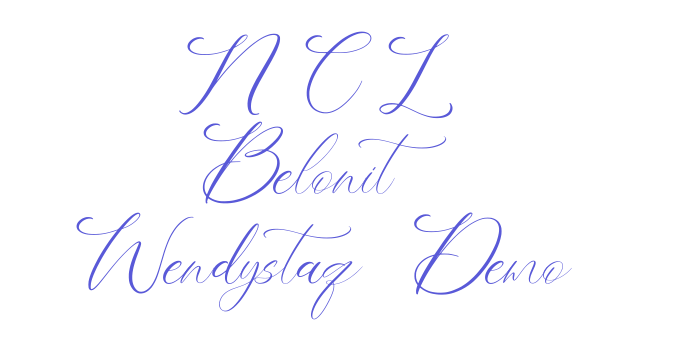 NCL Belonit  Wendystaq Demo Font