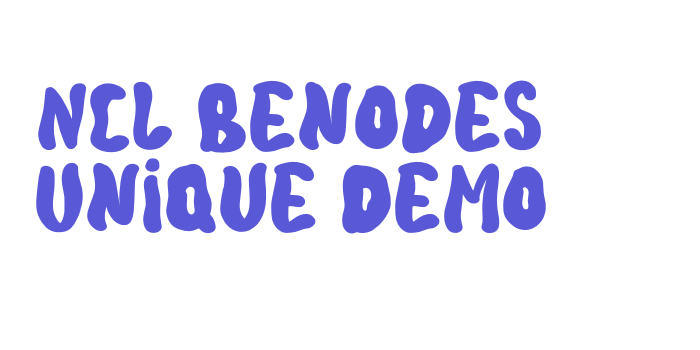 NCL Benodes Unique Demo Font Download