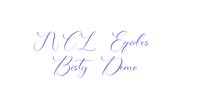 NCL Eqides Bisty Demo Font Download