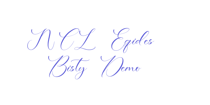 NCL Eqides Bisty Demo Font