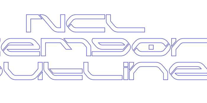 NCL Kemgor Outline Font Download