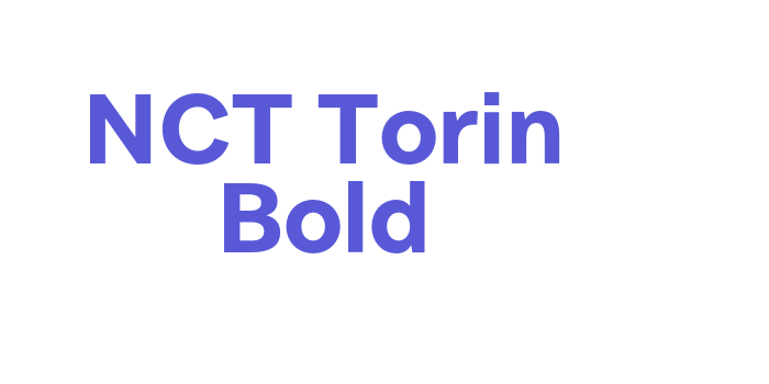 NCT Torin Bold Font Download