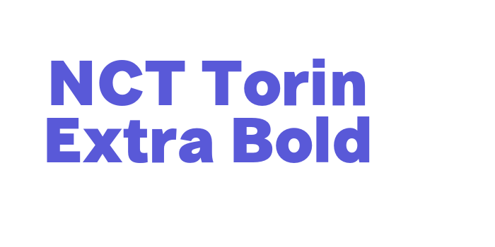 NCT Torin Extra Bold Font Download