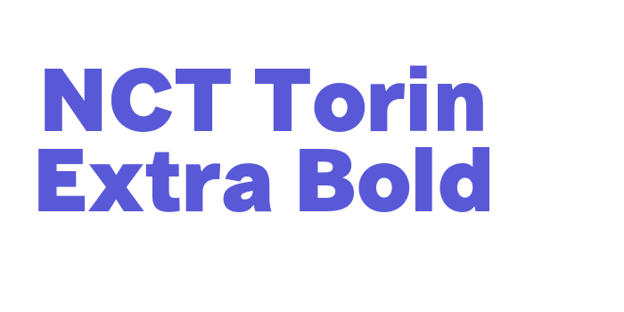 NCT Torin Extra Bold Font