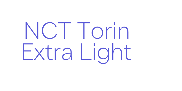 NCT Torin Extra Light Font Download