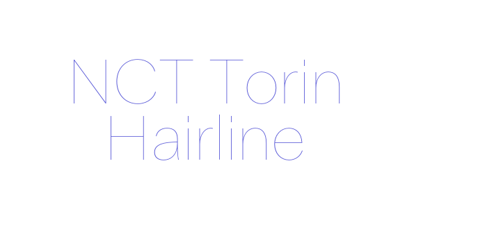 NCT Torin Hairline Font Download