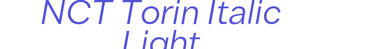 NCT Torin Italic Light