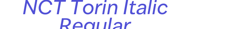 NCT Torin Italic Regular