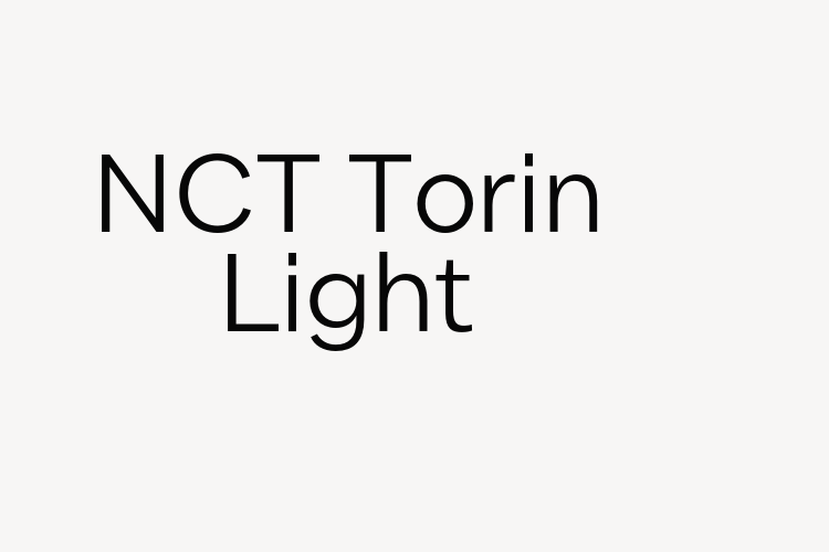 NCT Torin Light font download