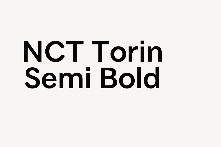 NCT Torin Semi Bold font download