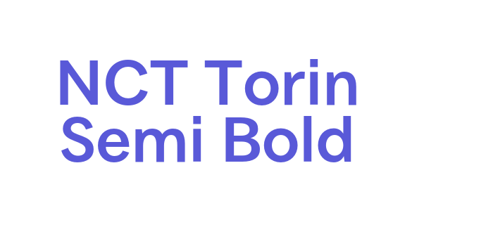 NCT Torin Semi Bold Font Download