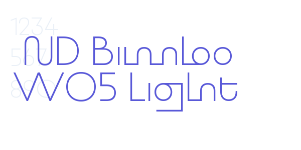 ND Bimbo W05 Light font free