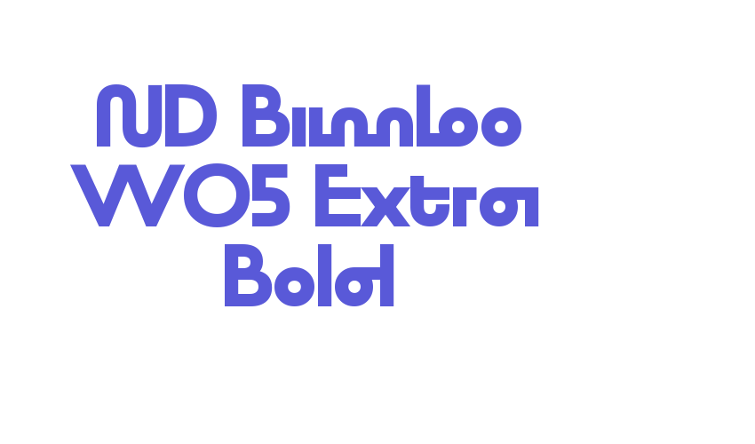 ND Bimbo W05 Extra Bold Font Download