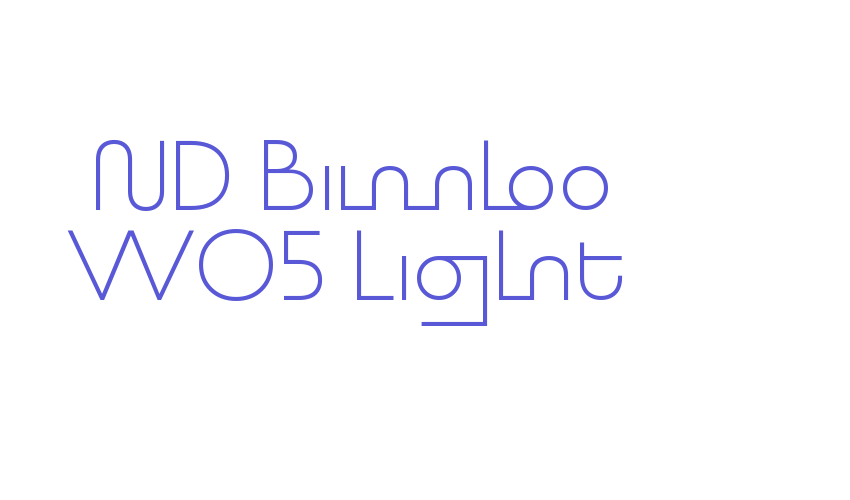 ND Bimbo W05 Light Font Download